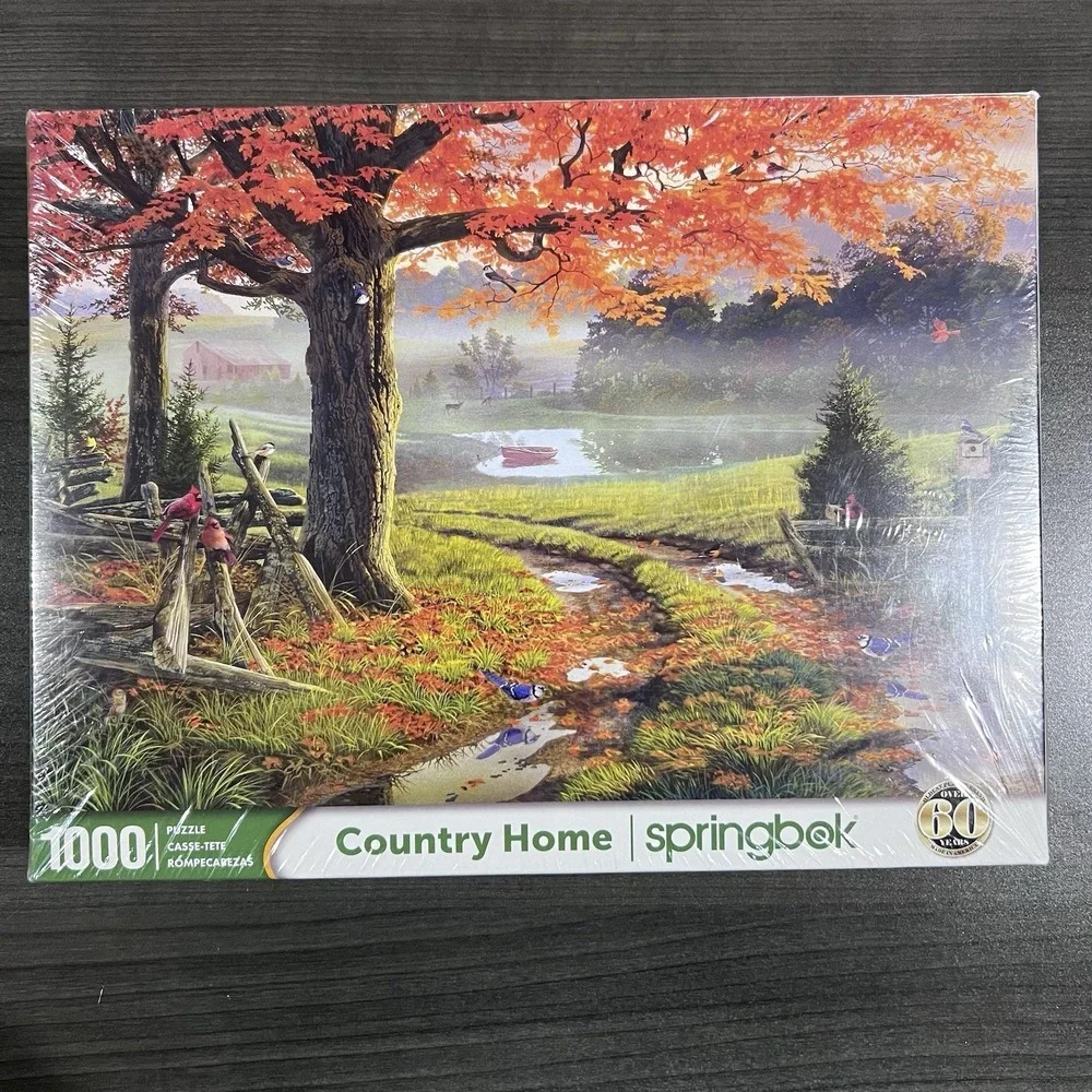 Springbok's 1000 Piece Jigsaw Puzzle Country Home Brand New USA Factory Sealed